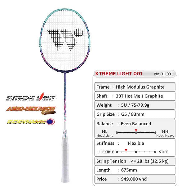 Vợt Cầu Lông Wish Xtreme Light 001