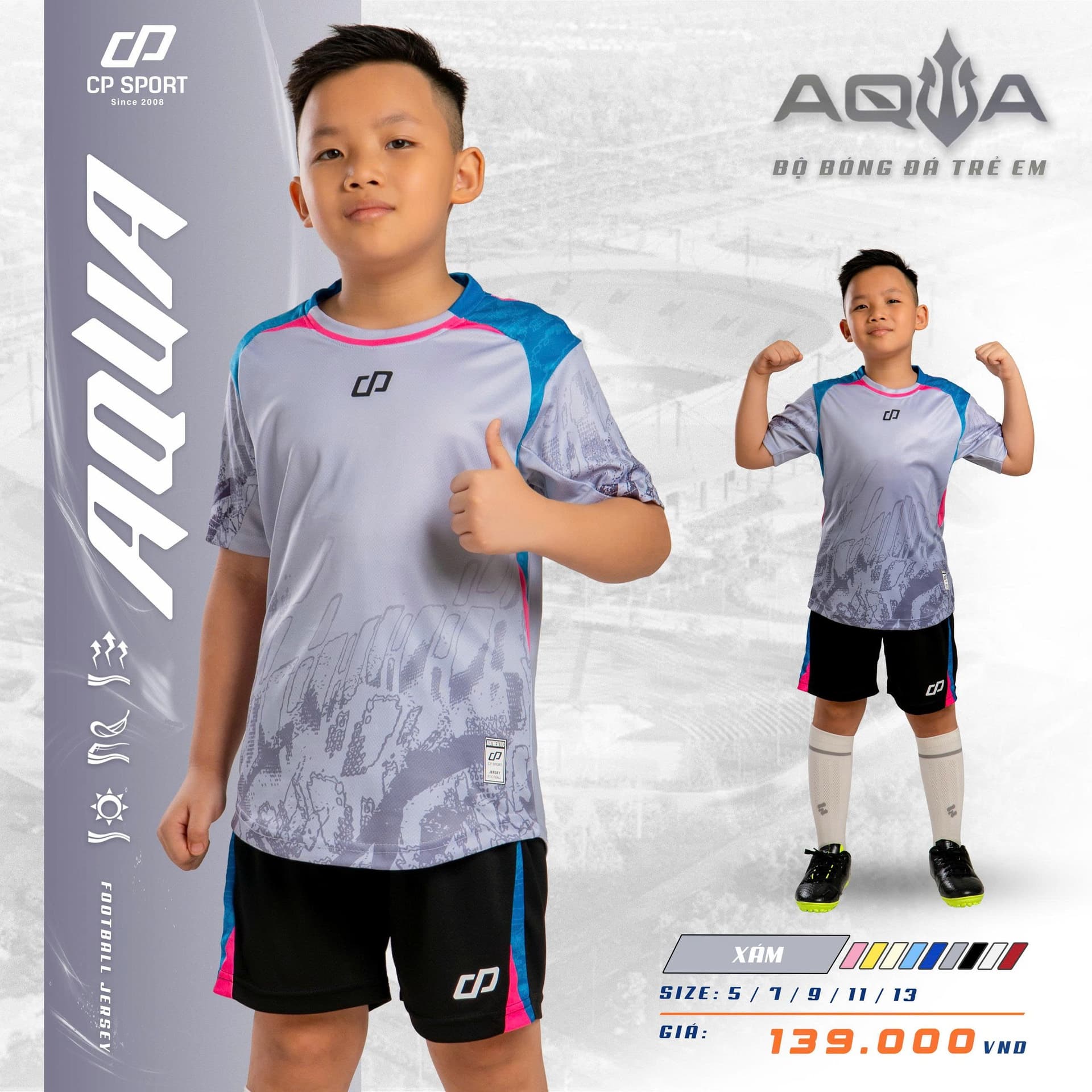 Bộ Bóng Đá Trẻ Em CP AQUA