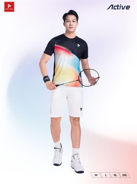 Áo Cầu Lông Pickleball Just Play Active Nam