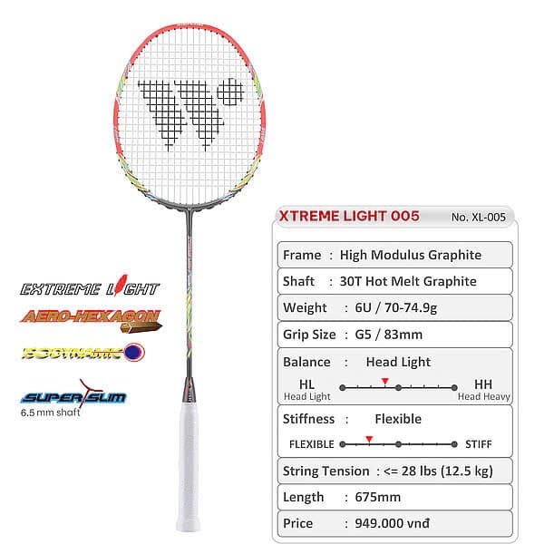 Vợt Cầu Lông Wish Xtreme Light 005