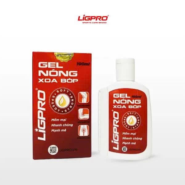 Gel Nóng Xoa Bóp Ligpro (chai 100ml)