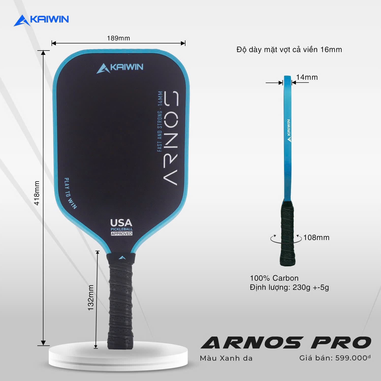 Vợt Pickleball Kaiwin ARNOS Pro