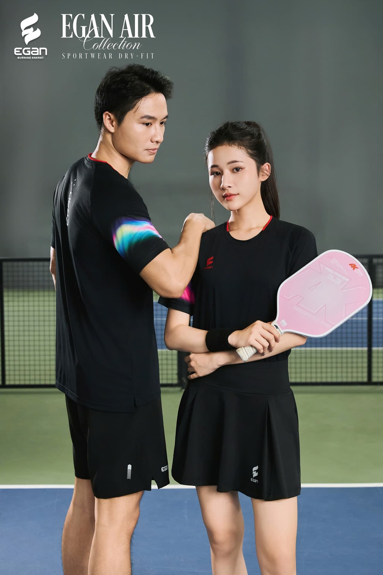 Áo Thể Thao Egan Air / T-Shirt Họa Tiết Tay