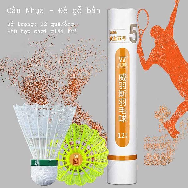 Quả Cầu Lông Nhựa Weiyusi Gold-No.5