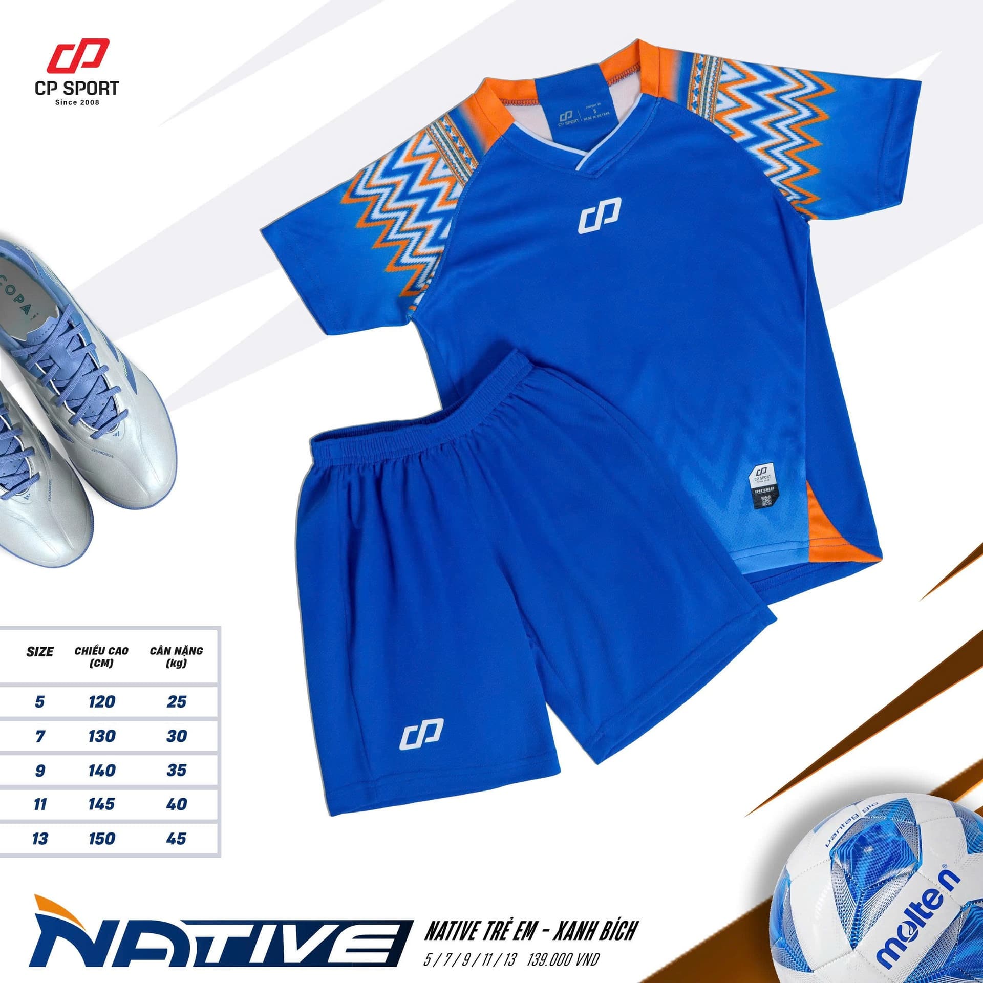 Bộ Bóng Đá CP Native Trẻ Em