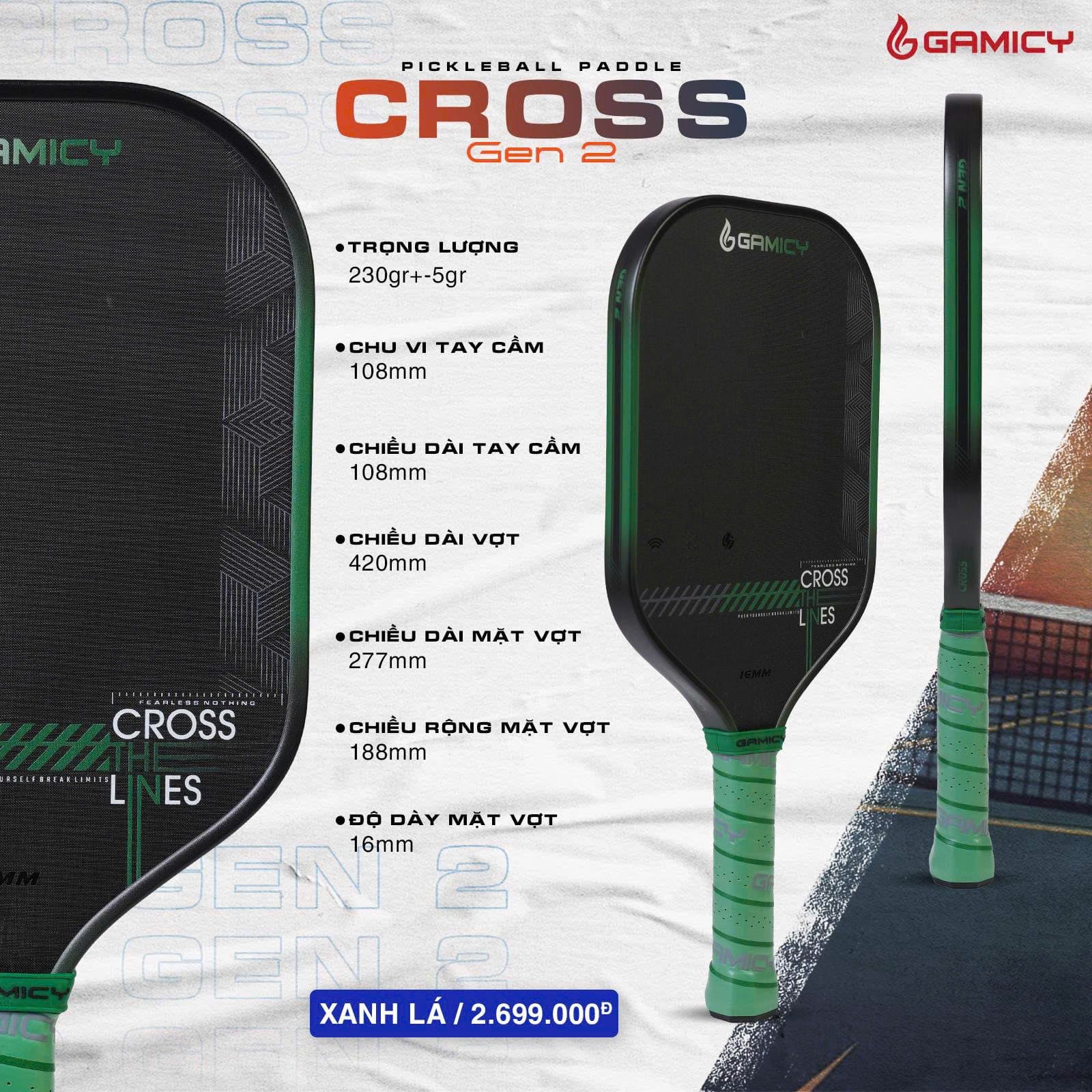 Vợt Pickleball Gamicy Cross Gen 2
